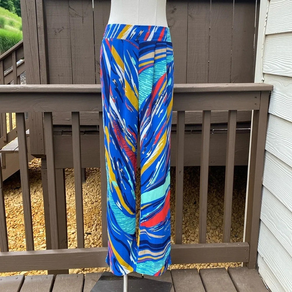 Anthropologie Everly Paint splatter pants with pockets size medium - Picture 2 of 13